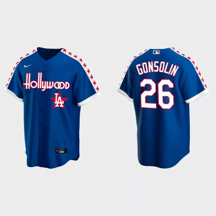 Tony Gonsolin Los Angeles Dodgers City Connect Special Edition jersey – Royal