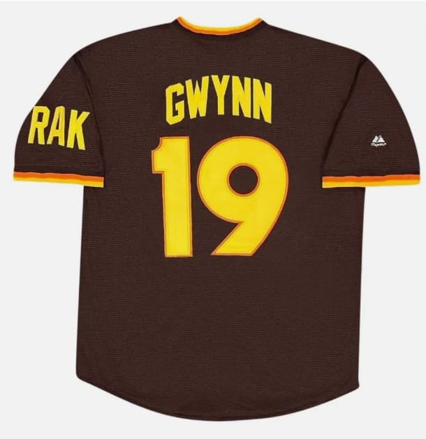 Tony Gwynn 1984 San Diego Padres Brown Cooperstown Throwback Men's Jersey
