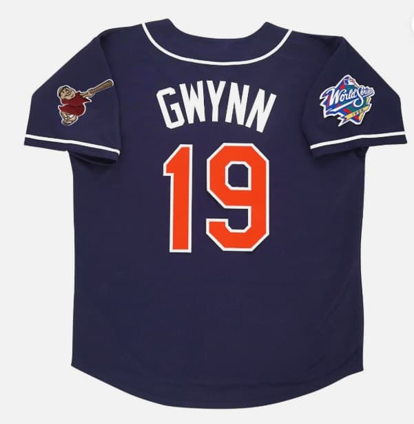 Tony Gwynn San Diego Padres 1998 World Series Alt Navy Blue  Jersey