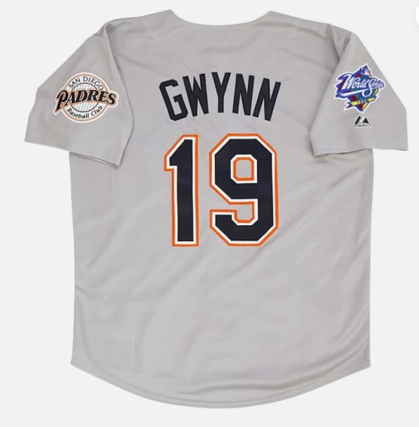 Tony Gwynn San Diego Padres 1998 World Series Grey Road Jersey