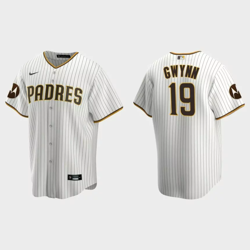 Tony Gwynn San Diego Padres 2023 Motorola Patch Replica Jersey – White