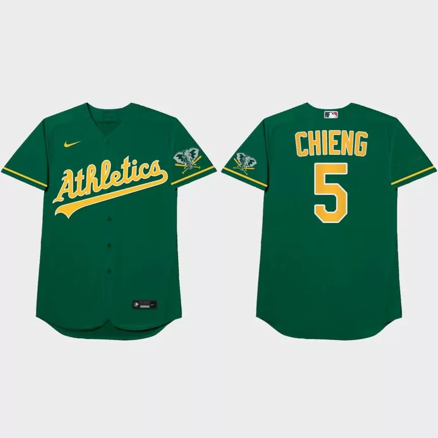 Tony Kemp 2021 Players’ Weekend Chieng Nickname Jersey – Green
