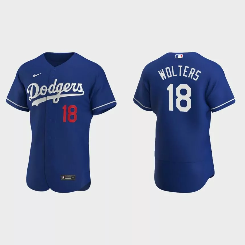Tony Wolters Los Angeles Dodgers Authentic Alternate Jersey – Royal