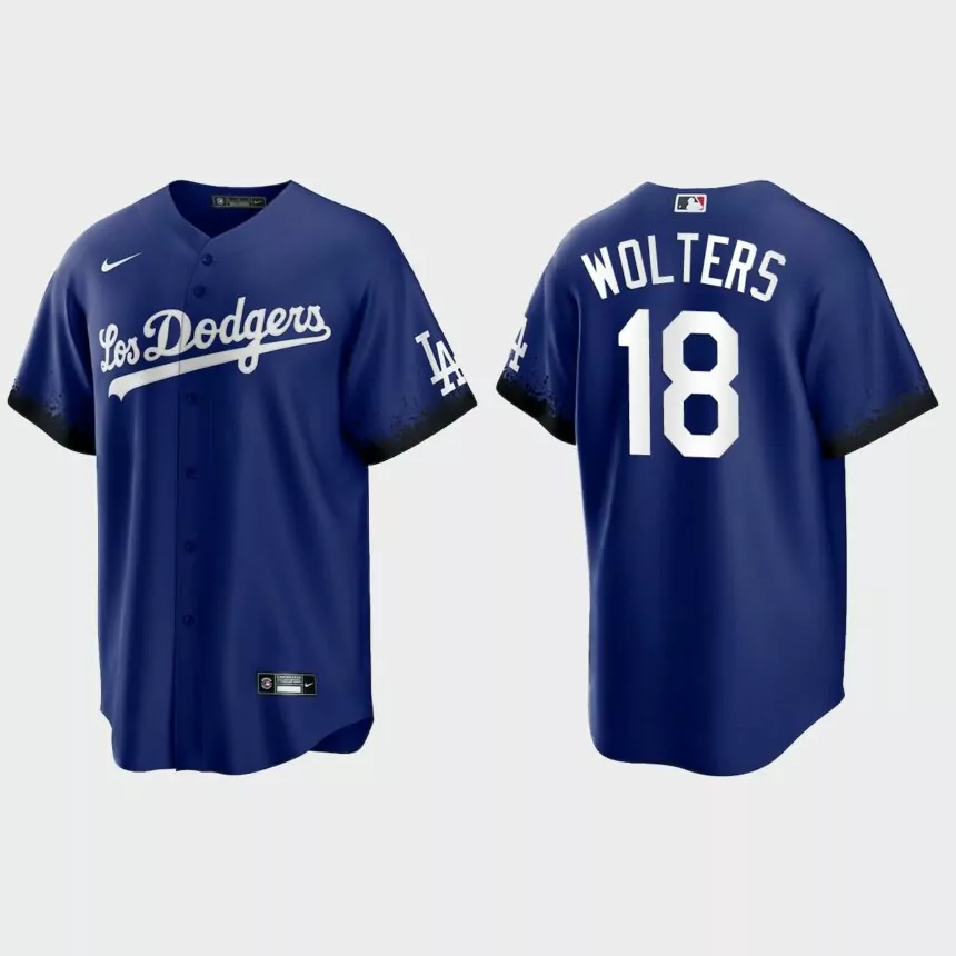 Tony Wolters Los Angeles Dodgers City Connect Replica Jersey – Royal