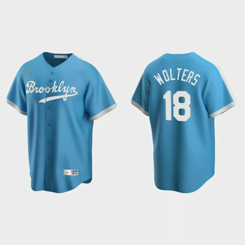 Tony Wolters Los Angeles Dodgers Cooperstown Collection Alternate Jersey – Light Blue