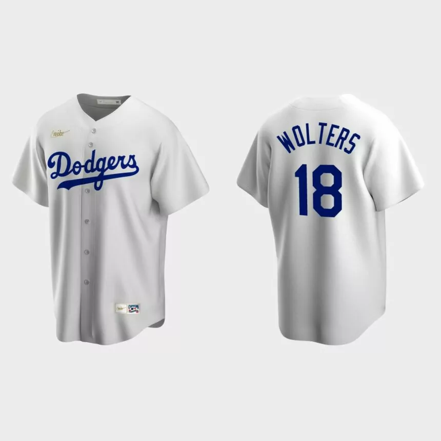 Tony Wolters Los Angeles Dodgers Cooperstown Collection Home Jersey – White