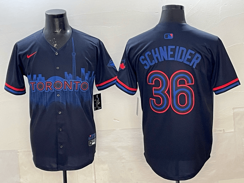Toronto   Blue Jays 2025 Jersey - All Stitched 36 SCHNEIDER