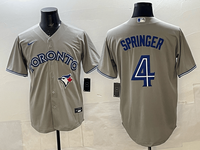 Toronto   Blue Jays Jersey - All Stitched George Springer - 4