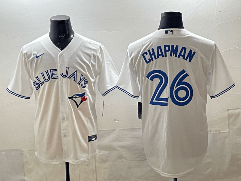 Toronto  Blue  Jays   Jersey - All Stitched   Chapman 26 Toronto  Blue  Jays   Jersey - All Stitched   Chapman 26