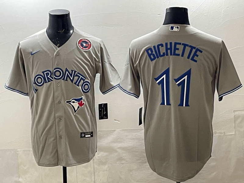 Toronto  Blue  Jays   Jersey - All Stitched Bo Bichette - 11 Toronto  Blue  Jays   Jersey - All Stitched Bo Bichette - 11