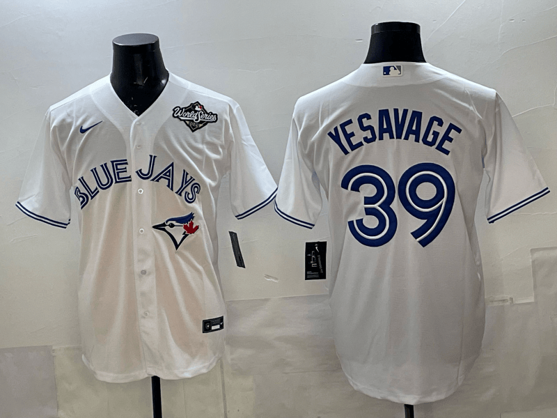 Toronto  Blue Jays  Jersey - All Stitched Trey Yesavage - 39 2025  MLB World Series patch Toronto  Blue Jays  Jersey - All Stitched Trey Yesavage - 39 2025  MLB World Series patch