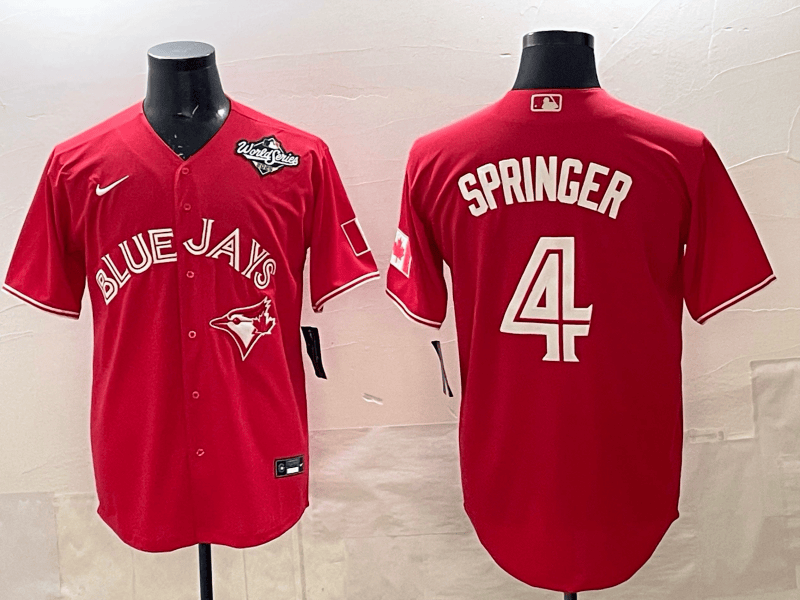 Toronto  Blue Jays Jersey  -  All Stitched George Springer - 4