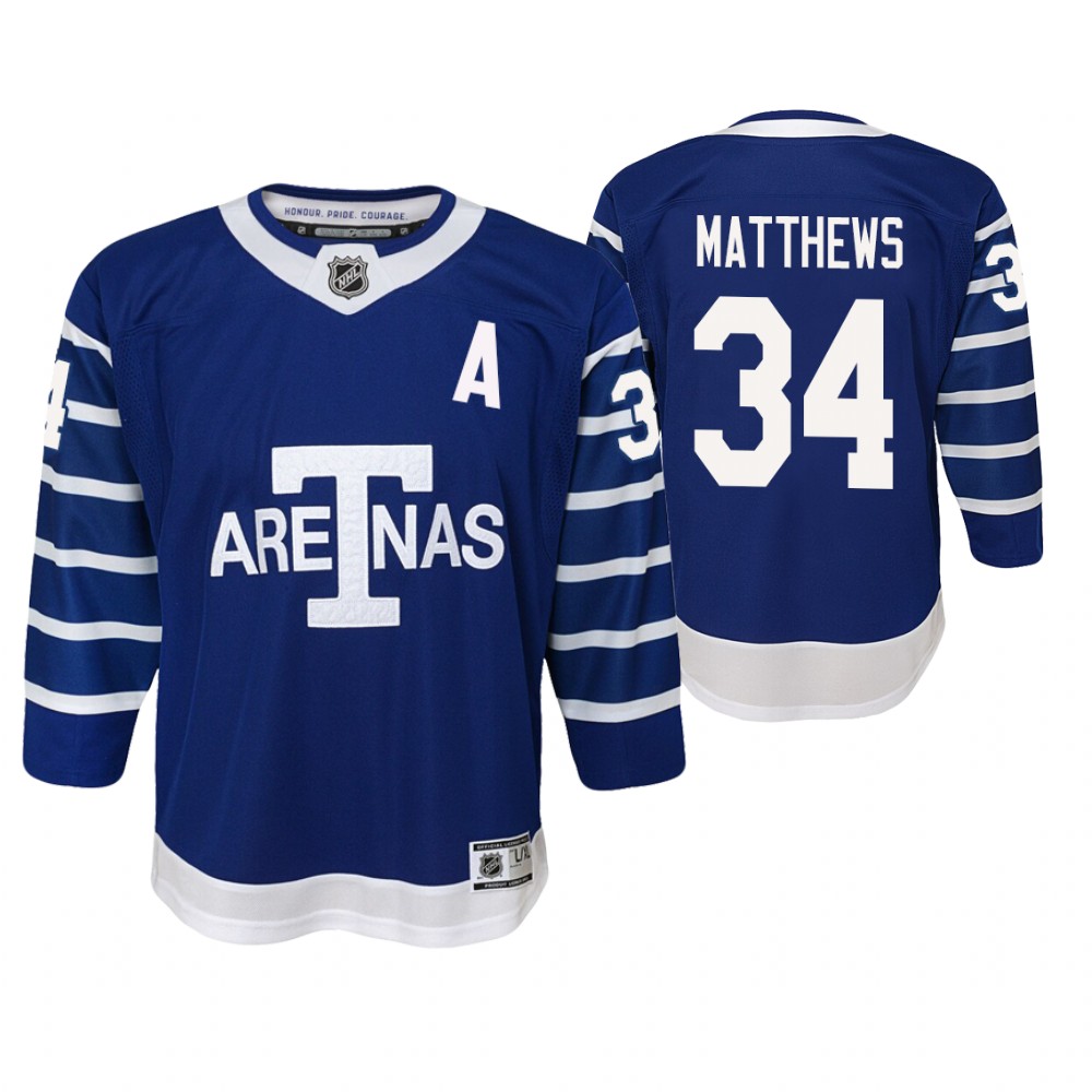 Toronto Arenas Auston Matthews Premier Player Throwback Jersey