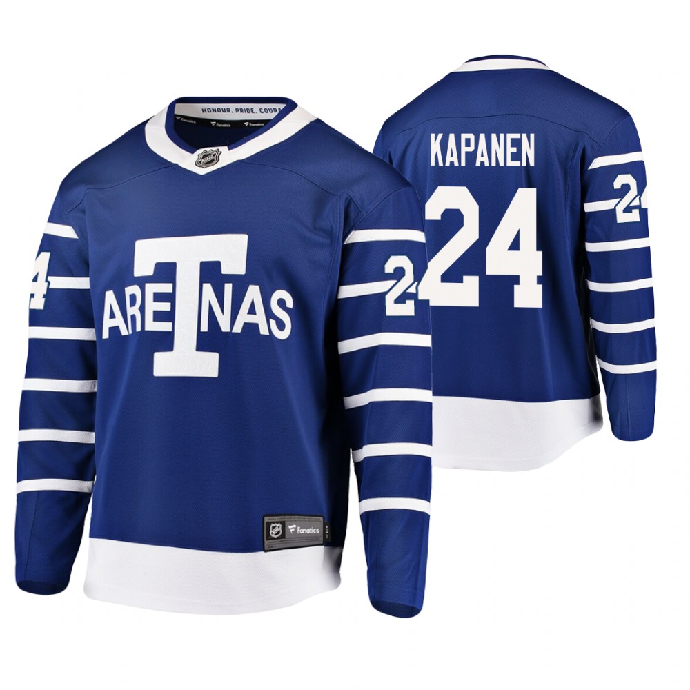 Toronto Arenas Kasperi Kapanen Blue Breakaway Player Throwback Jersey