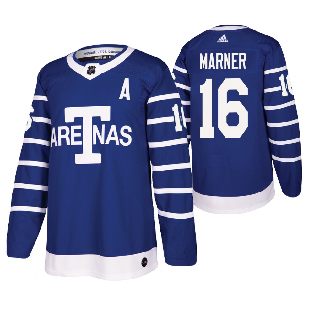 Toronto Arenas Mitchell Marner Blue Authentic Pro Throwback Jersey