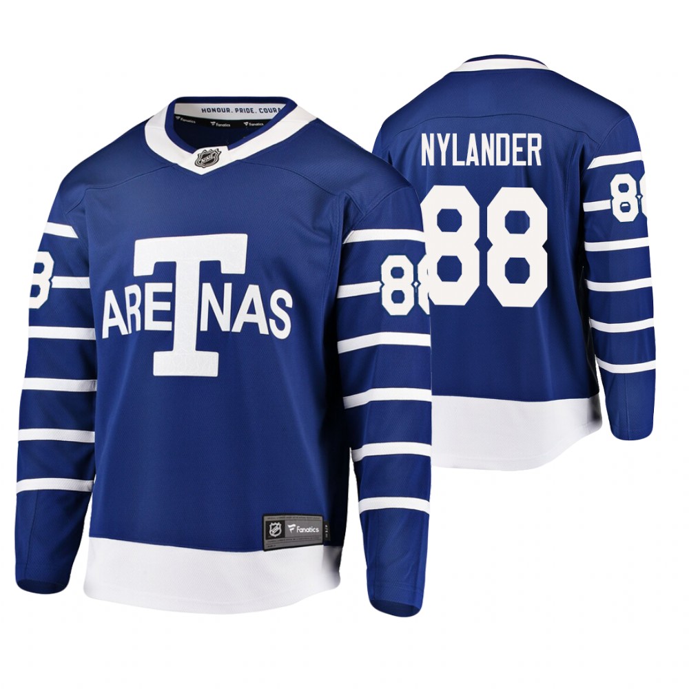 Toronto Arenas William Nylander Blue Breakaway Player Throwback Jersey