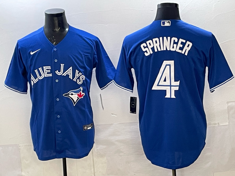 Toronto Blue Jays   Jersey -  All Stitched George Springer - 4 Toronto Blue Jays   Jersey -  All Stitched George Springer - 4