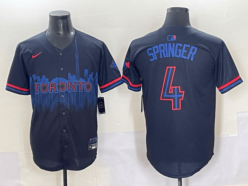 Toronto Blue Jays   Jersey - All Stitched George Springer - 4 (2)