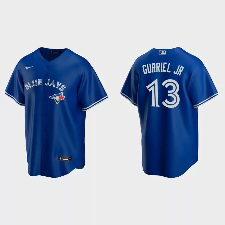 Toronto Blue Jays #13 Lourdes Gurriel Jr. Replica Alternate Jersey – Royal
