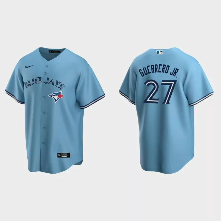 Toronto Blue Jays #27 Vladimir Guerrero Jr. Powder Blue 2020 Replica Alternate Jersey