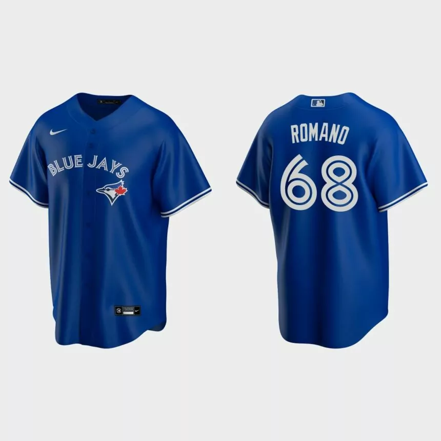 Toronto Blue Jays #68 Jordan Romano Replica Alternate Jersey – Royal