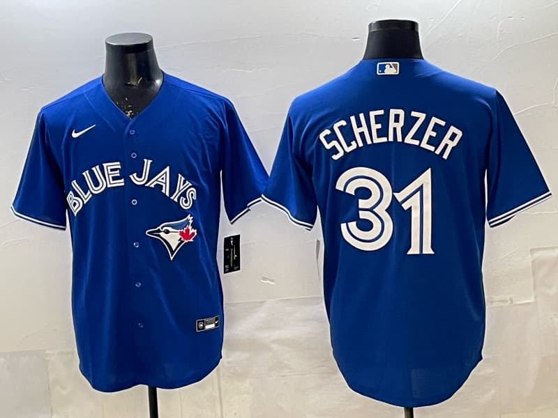 Toronto Blue Jays 2025   Jersey - All Stitched  31 SCHERZER
