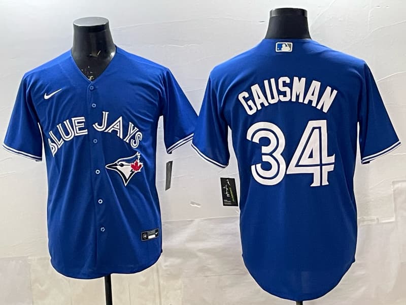 Toronto Blue Jays 2025   Jersey - All Stitched  34 GAUSMAN