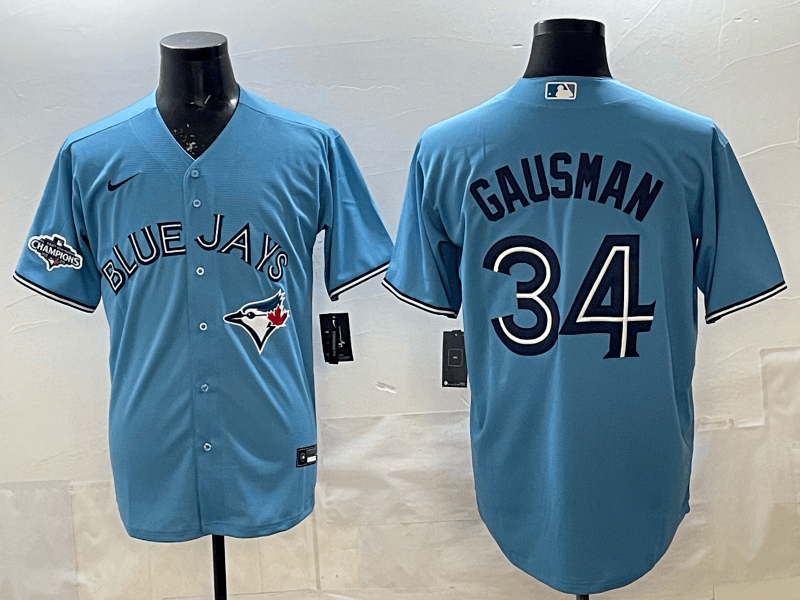 Toronto Blue Jays 2025  Jersey - All Stitched  34 GAUSMAN