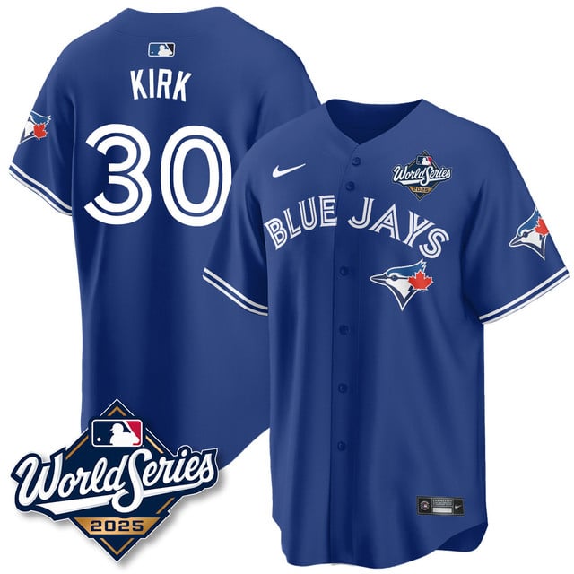 Toronto Blue Jays 2025 World Series Jersey - All Stitched Alejandro Kirk   - 30