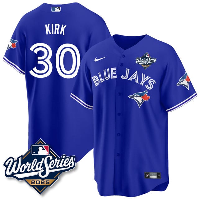 Toronto Blue Jays 2025 World Series Jersey - All Stitched Alejandro Kirk  -  30