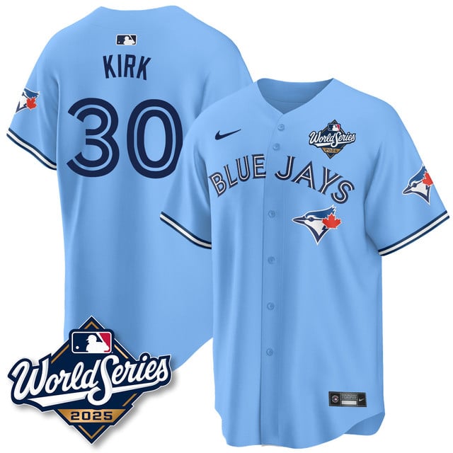 Toronto Blue Jays 2025 World Series Jersey - All Stitched Alejandro Kirk - 30