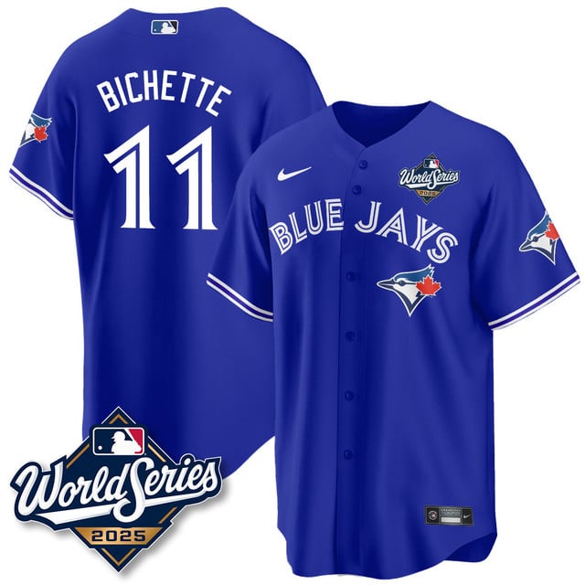 Toronto Blue Jays 2025 World Series Jersey - All Stitched Bo Bichette  -  11