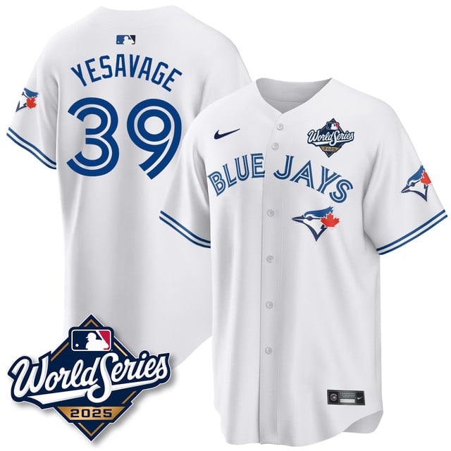 Toronto Blue Jays 2025 World Series Jersey - All Stitched Trey Yesavage -  39