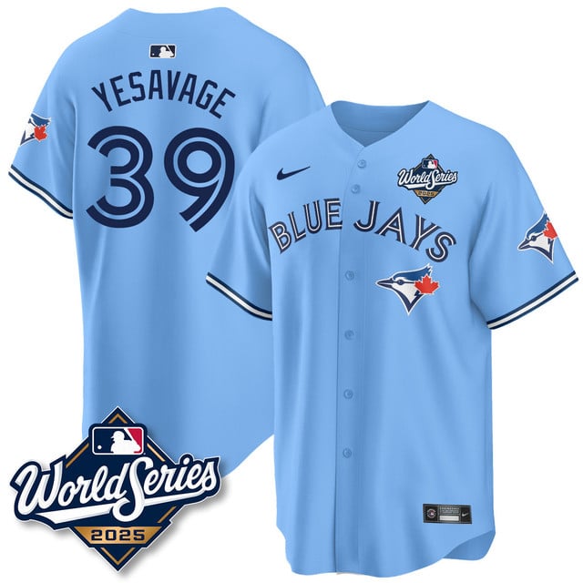 Toronto Blue Jays 2025 World Series Jersey - All Stitched Trey Yesavage - 39