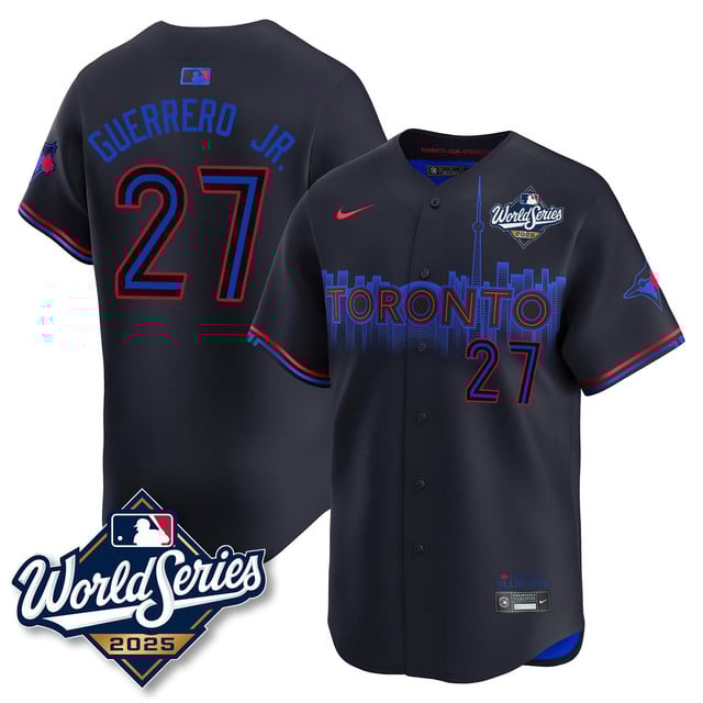 Toronto Blue Jays 2025 World Series Jersey - All Stitched Vladimir Guerrero Jr.   27