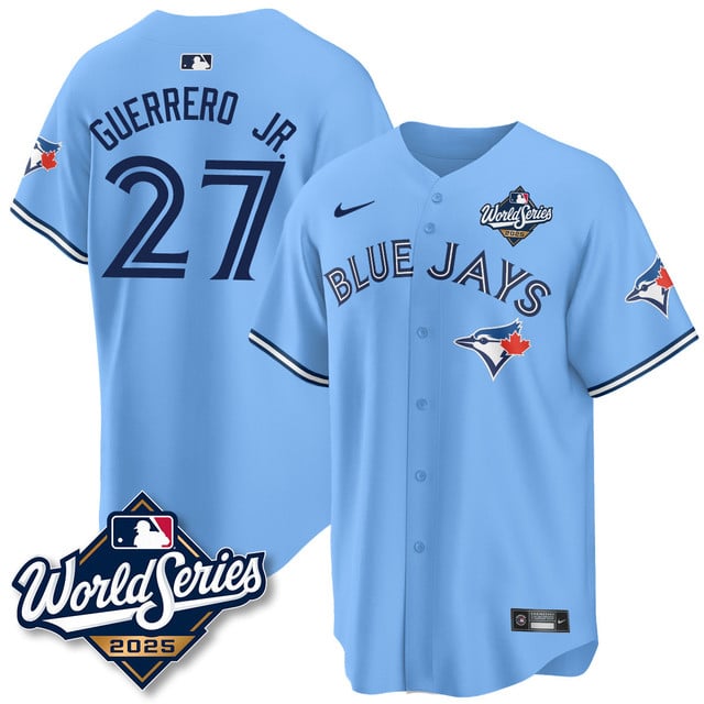 Toronto Blue Jays 2025 World Series Jersey - All Stitched Vladimir Guerrero Jr. - 27