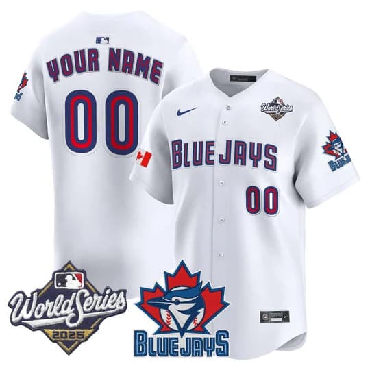 Toronto Blue Jays 2025 World Series Vapor Premier Limited Custom Jersey V3 -    All Stitched