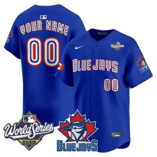 Toronto Blue Jays 2025 World Series Vapor Premier Limited Custom Jersey V3 -  All Stitched