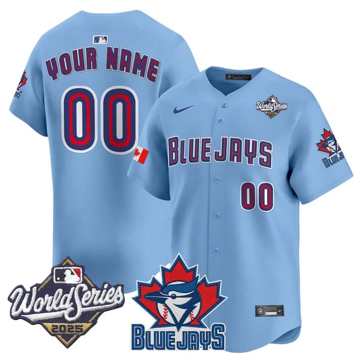 Toronto Blue Jays 2025 World Series Vapor Premier Limited Custom Jersey V3 - All Stitched