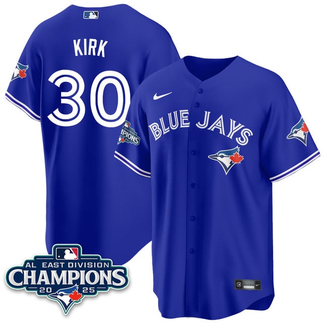 Toronto Blue Jays AL East Division Champions Jersey - All Stitched Alejandro Kirk    -  30