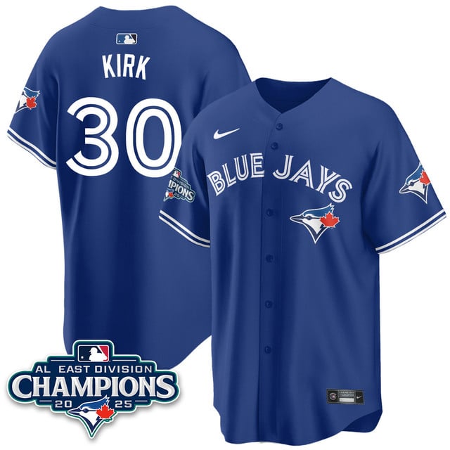 Toronto Blue Jays AL East Division Champions Jersey - All Stitched Alejandro Kirk -  30