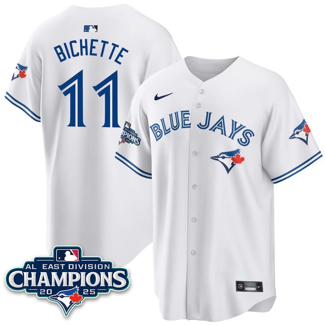 Toronto Blue Jays AL East Division Champions Jersey - All Stitched Bo Bichette -   11