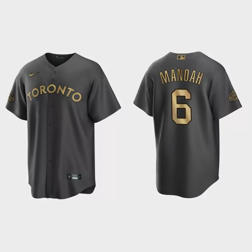Toronto Blue Jays Alek Manoah 2022 MLB All-Star Game Replica Jersey – Charcoal