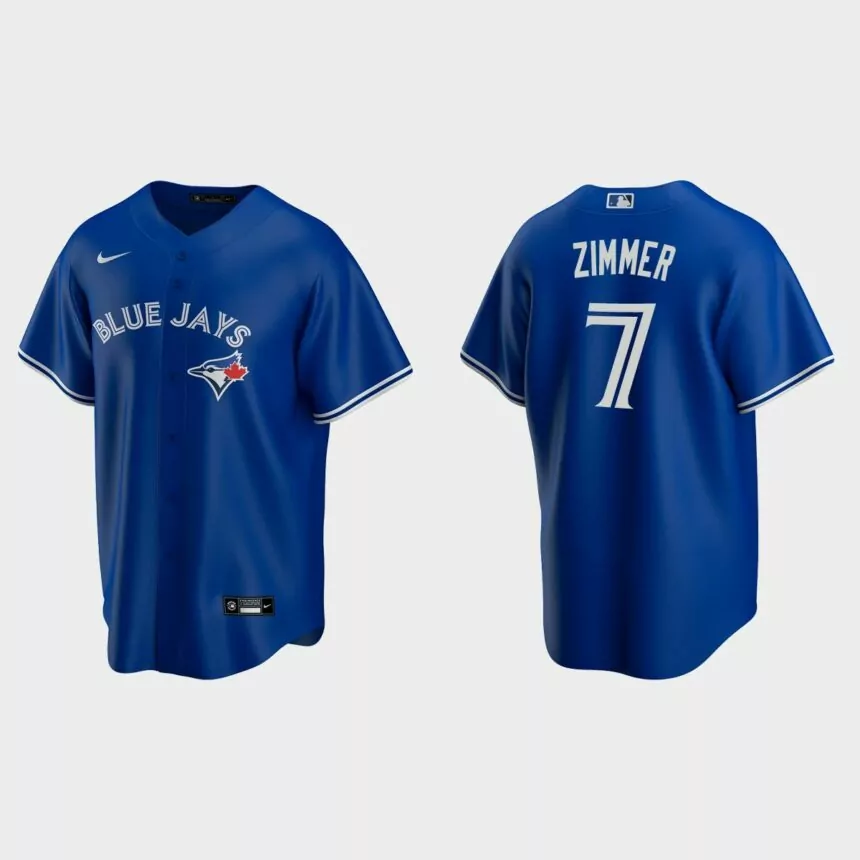 Toronto Blue Jays Bradley Zimmer Replica Alternate Jersey – Royal