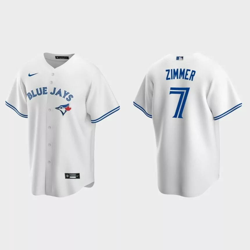 Toronto Blue Jays Bradley Zimmer Replica Home Jersey – White