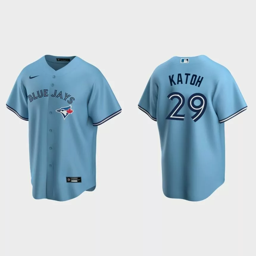 Toronto Blue Jays Gosuke Katoh Replica Alternate Jersey – Powder Blue