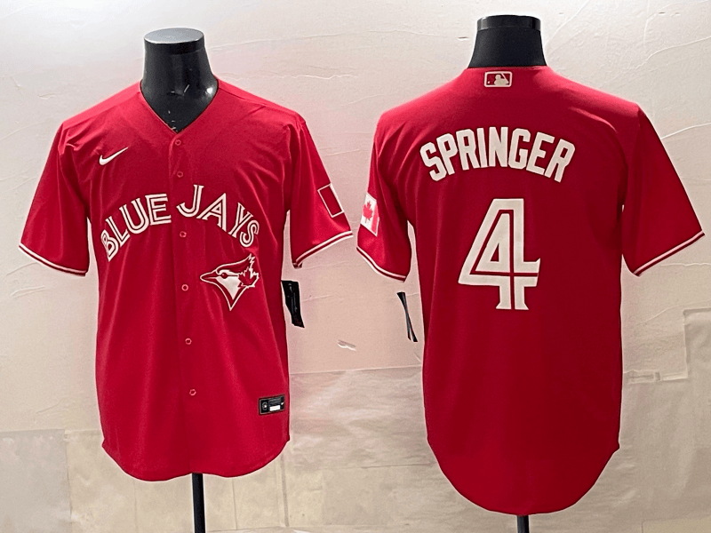 Toronto Blue Jays Jersey  -  All Stitched George Springer - 4