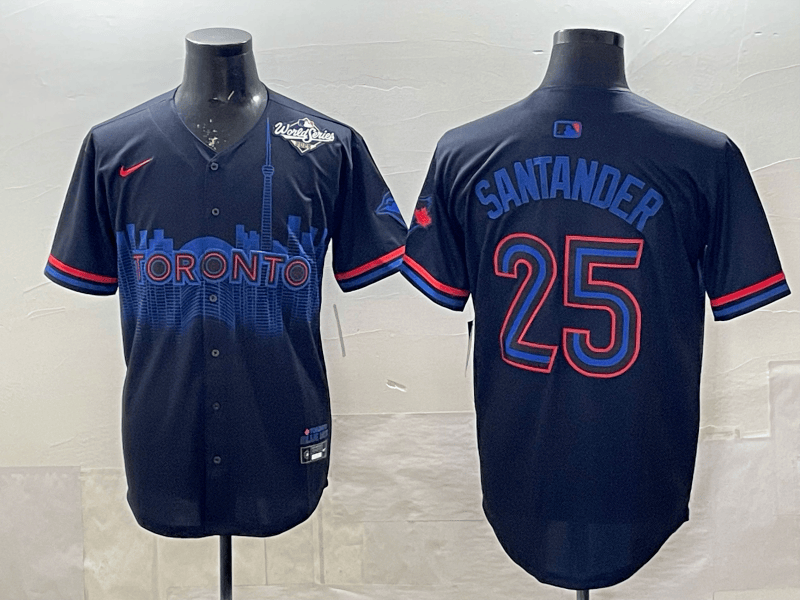 Toronto Blue Jays Jersey - All Stitched   25 SANTANDER