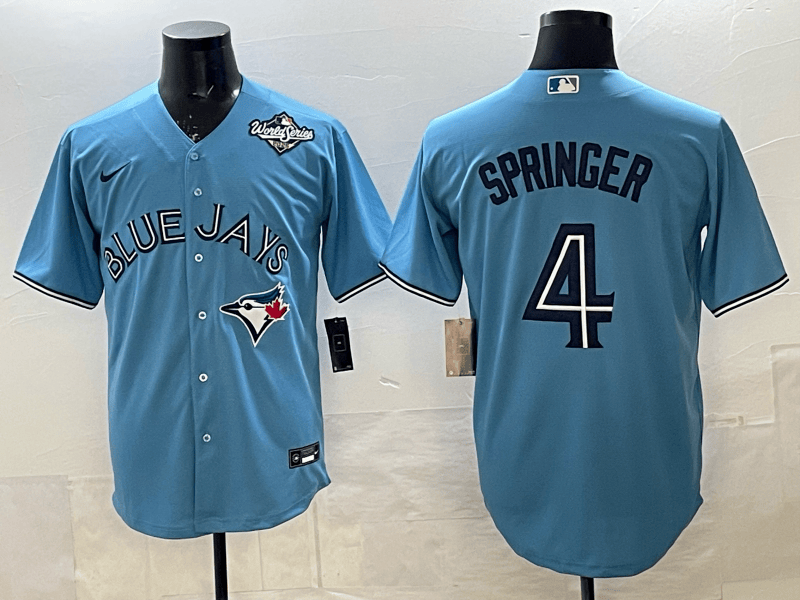 Toronto Blue Jays Jersey - All Stitched George Springer - 4
