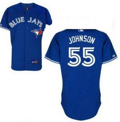 Toronto Blue Jays Josh Johnson #55 Blue Jerseys